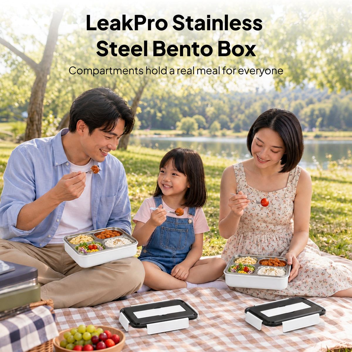 LeakPro Stainless Steel Bento Box
